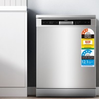 14 Place Settings Devanti 60cm Freestanding Dishwasher Silver
