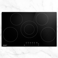 Devanti 90cm 6-Zone Electric Ceramic Cooktop w/ Touch Controls