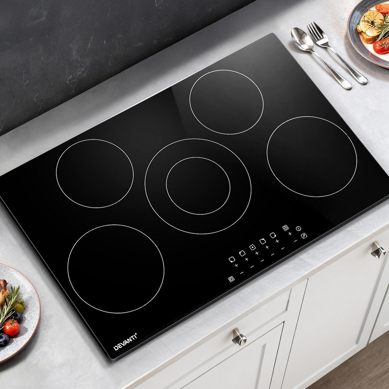Buy Devanti 90cm 6Zone Electric Ceramic Cooktop w/ Touch Controls MyDeal