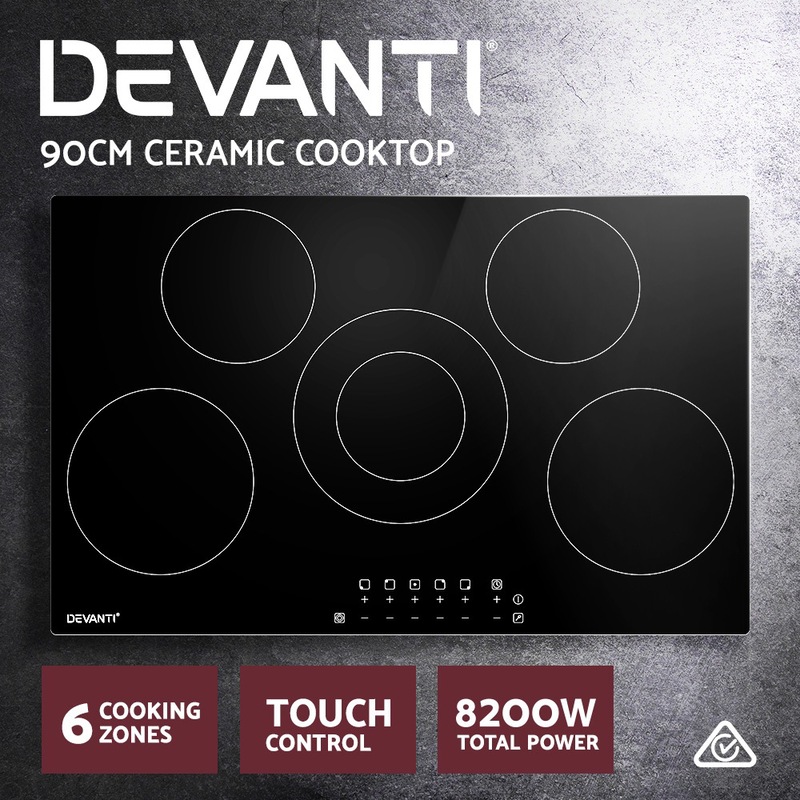 Devanti Electric Ceramic Cooktop 90cm Buy Cooktops 9355720013627