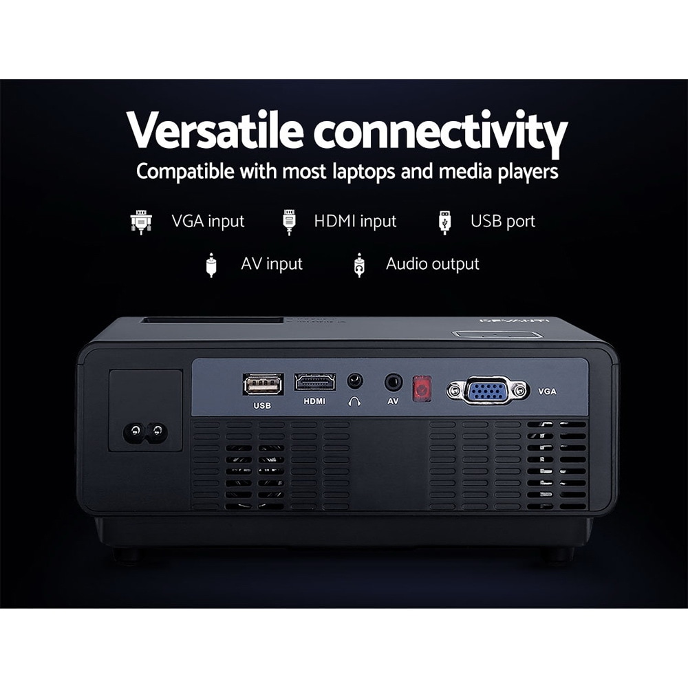 Devanti Mini Video Projector 2800 Lumen 
