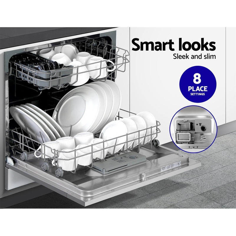 Buy Devanti Benchtop Dishwasher 8 Place Bench Top Countertop Dishwasher Freestanding MyDeal