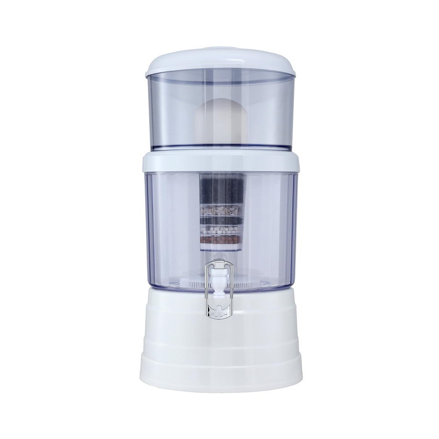 Devanti Benchtop Water Filter 16L Gravity Purifier Multi-Stage BPA-Free for Home and Camping