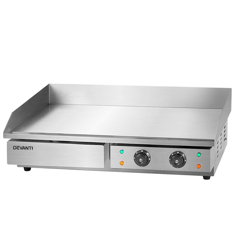 Buy Devanti Commercial Electric Griddle BBQ Grill Hot Plate Stainless