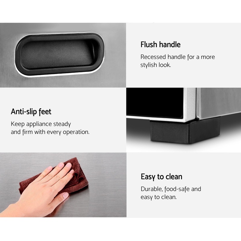 Devanti 10 Trays Food Dehydrator Commercial Dehydrators Beef Jerky Maker Fruit Dryer Stainless