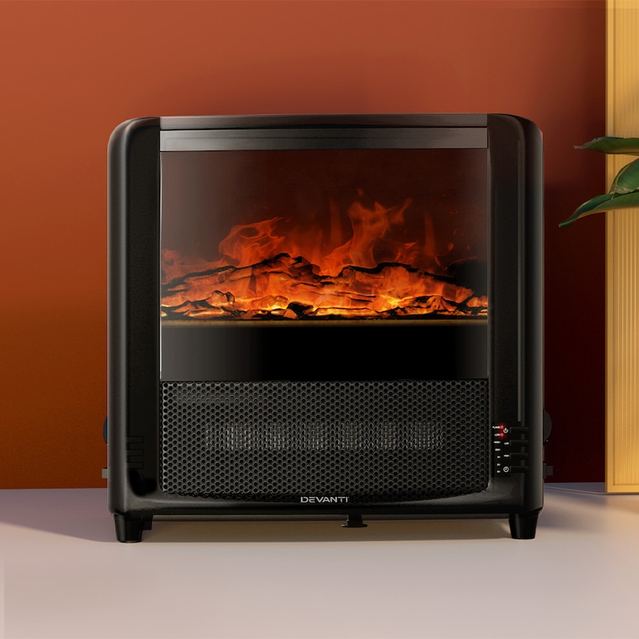 2000W 13" Devanti Electric Fireplace Fire Heaters