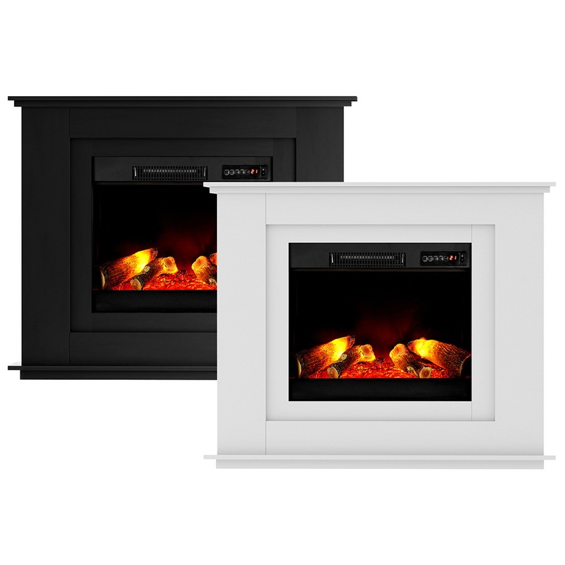 Buy Devanti Electric Fireplace Heater Mantel Fire Heater MyDeal