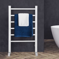 6 Bars Devanti Electric Heated Towel Rail Rack with Timer Clothes Dry Warmer