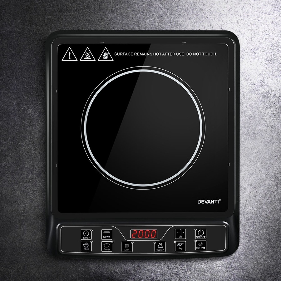 Buy Devanti Induction Cooktop 30cm Portable Cooker - Everyday Rewards Shop
