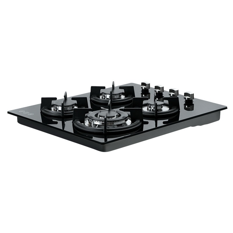 Devanti Gas Cooktop 60cm 4 Burner Glass Cook Top Cooker Stove Hob NG
