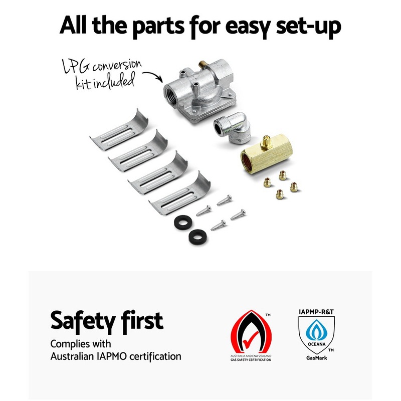 Buy Devanti Gas Cooktop 90cm 5 Burner Kitchen Stove Hob Cook Top Cooker