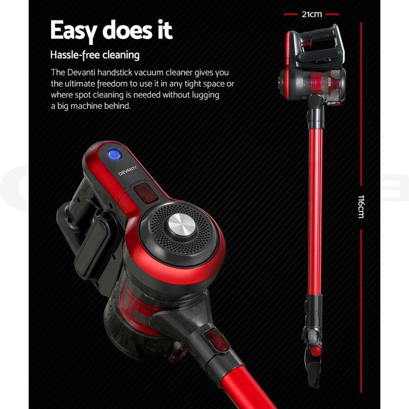 Buy Devanti Handheld Vacuum Cleaner Brushless Bagless Cordless Stick