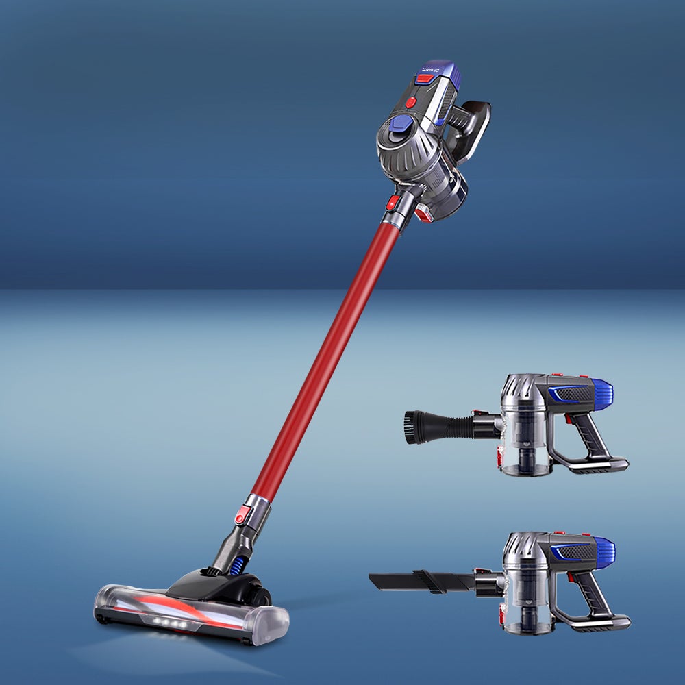 Devanti Handheld Vacuum Cleaner Bagless Cordless Red 150W