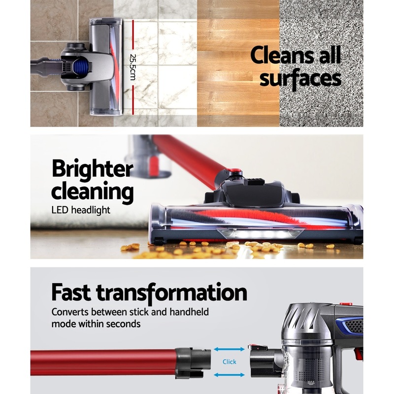 Buy Devanti Handheld Vacuum Cleaner Cordless Stick Handstick Vac