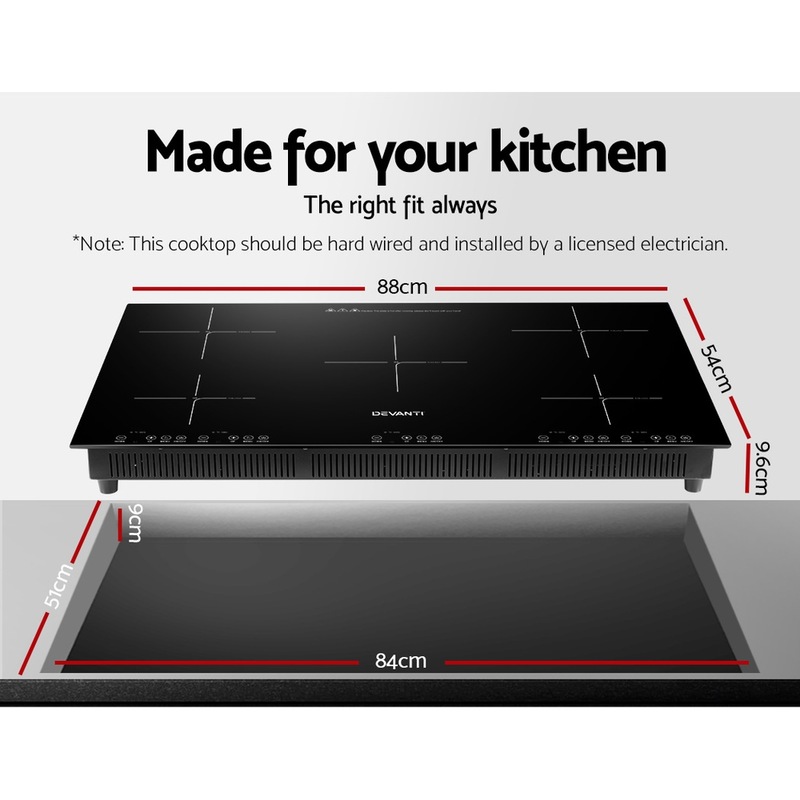 Devanti Induction Cooktop 90cm MyDeal