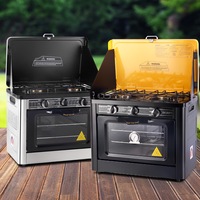 Devanti Portable Gas Camping Oven Stove LPG Cooker Outdoor Caravan