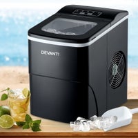 Devanti 2L Ice Maker Portable Ice Cube Machine - Black