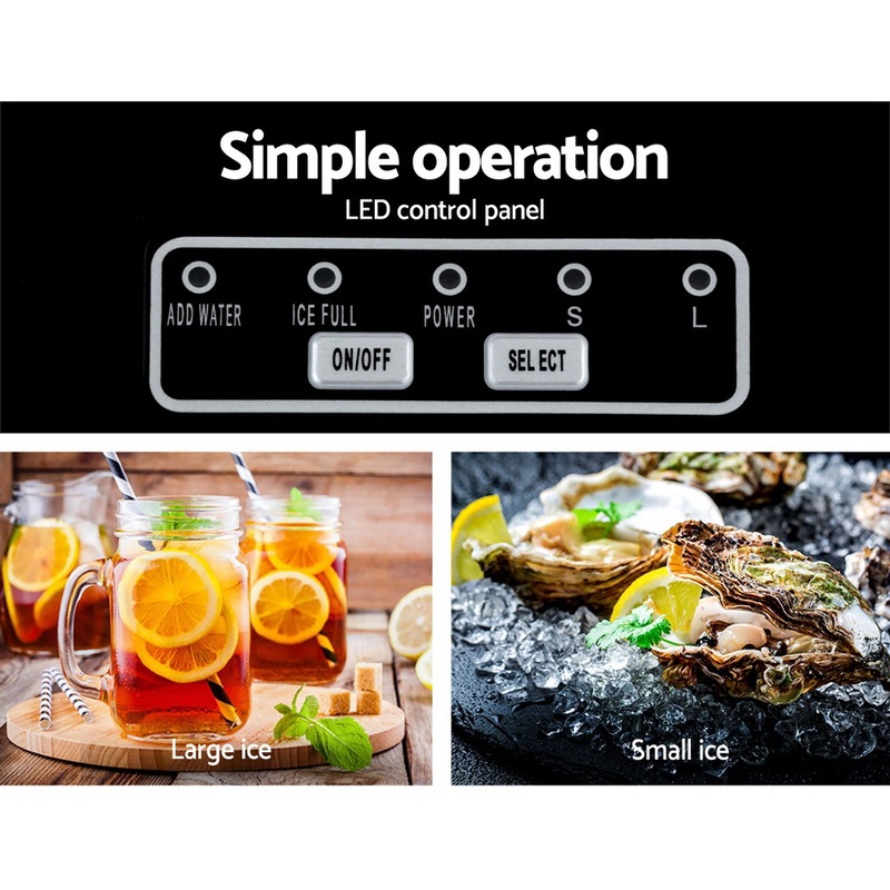 Buy Devanti 2L Ice Maker Portable Ice Cube Machine Black MyDeal