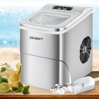 Devanti 2L Ice Maker Portable Ice Cube Machine - Silver