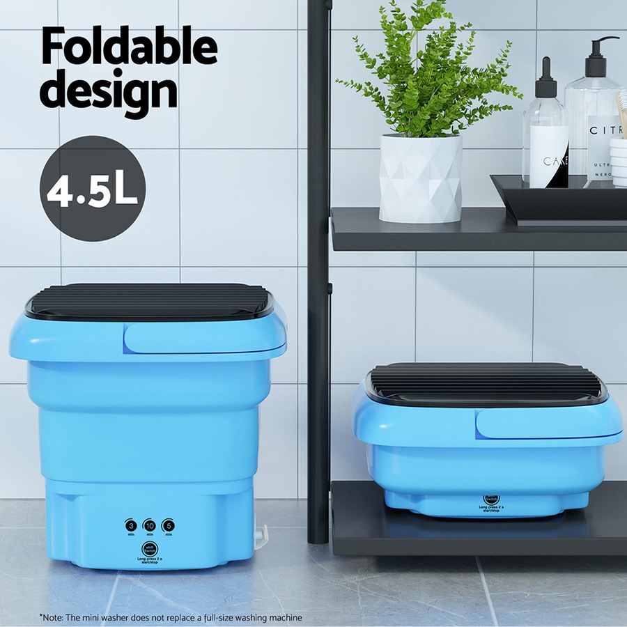 Devanti Portable Washing Machine 4.5L Blue