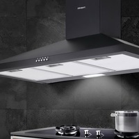 Devanti Range Hood 90cm Pyramid Rangehood 900mm Canopy