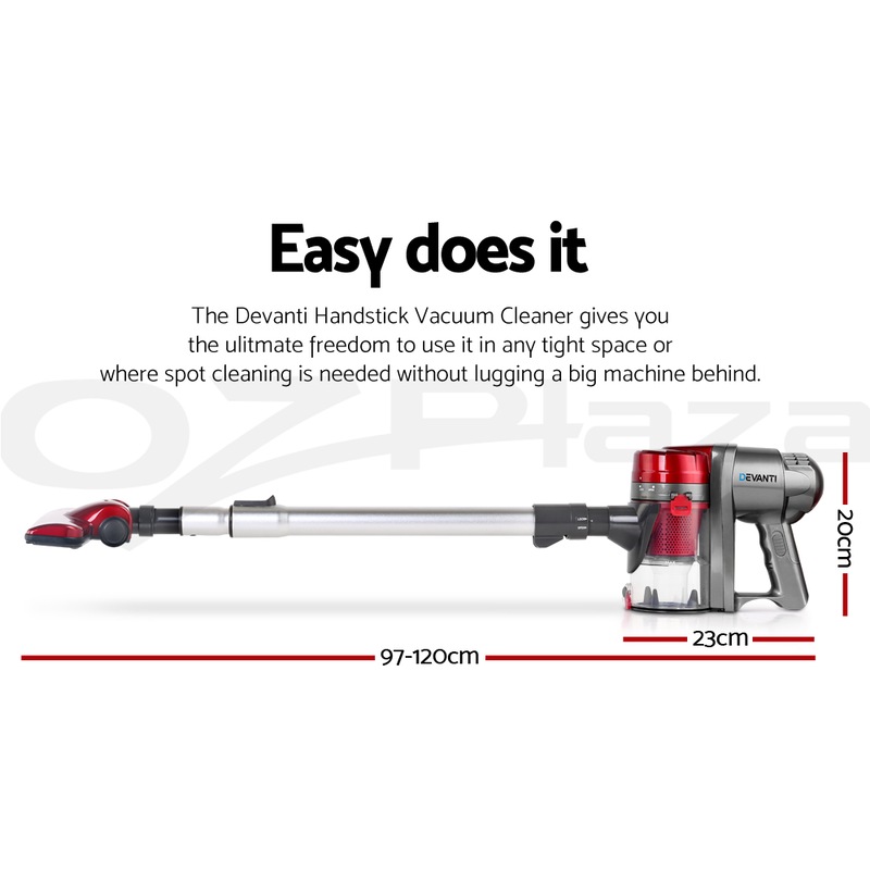 Buy Devanti Stick Vacuum Cleaner Handheld MyDeal