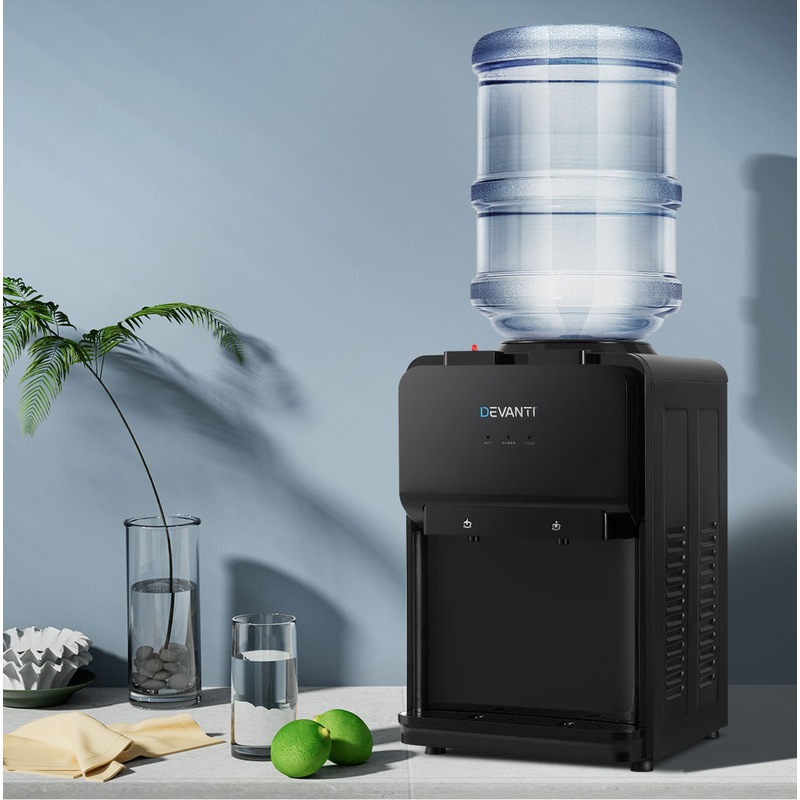 Buy Devanti Water Cooler Dispenser Benchtop Black MyDeal