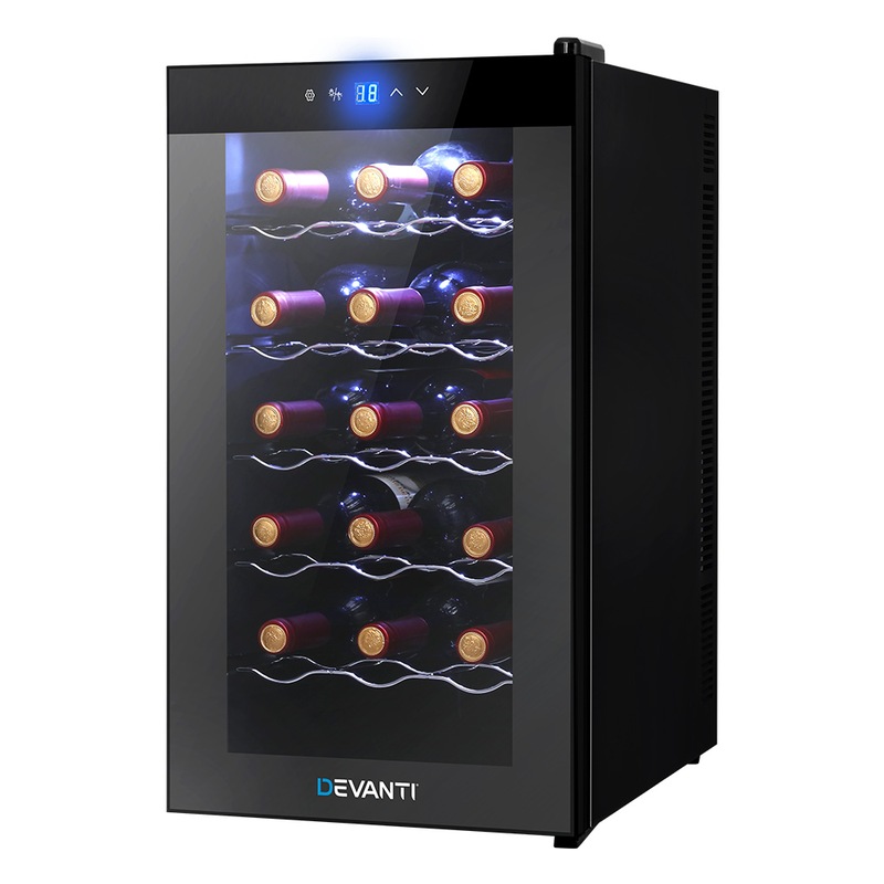 Buy Devanti Wine Cooler 18 Bottle Thermoelectric Chiller Storage Fridge