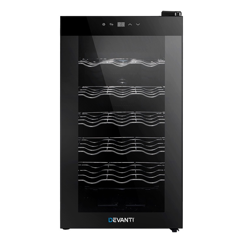 Buy Devanti Wine Cooler Fridge 18 Bottles MyDeal