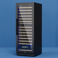 154 Bottles Devanti Wine Fridge Compressor Cooler Dual Zone