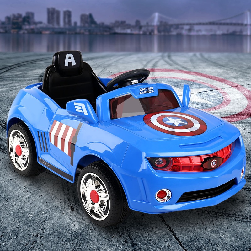 Kids Ride On Cars Toys Electric Disney Licensed Marvel Captain America ...