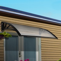InstaHut 1m x 2m Window Awning Door Awning Door Canopy Outdoor Patio WHITE