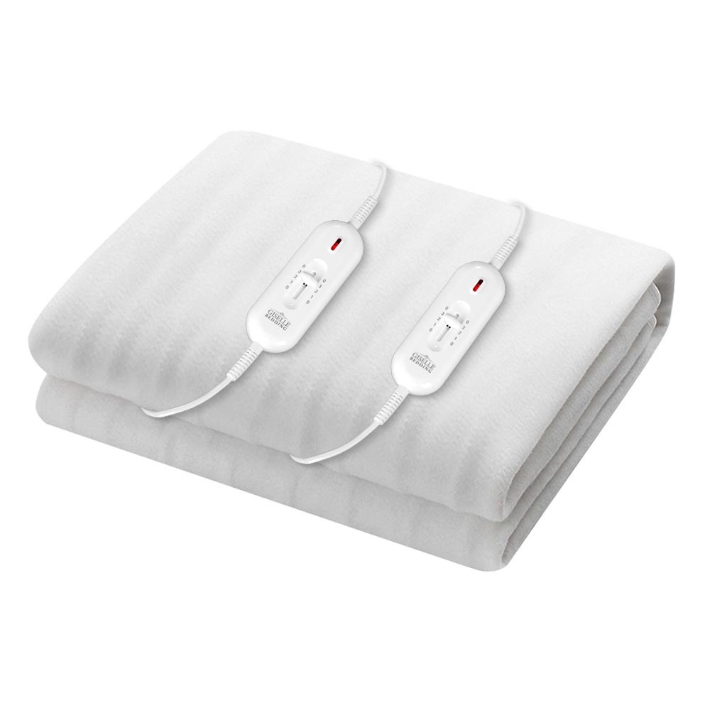 Giselle Heated Electric Blanket Washable Fully Fitted Polyester