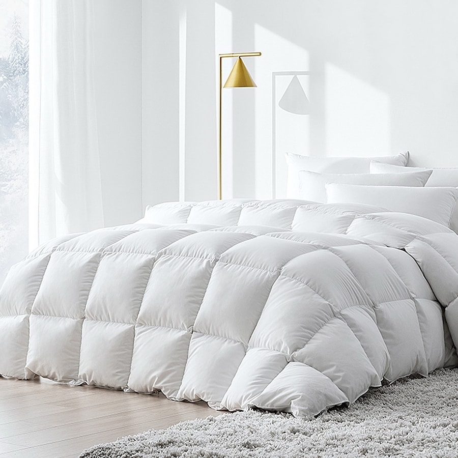 500GSM Super King Duck Down Feather Quilt Giselle Bedding