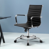 1 Artiss Office Chair Conference Chairs Black