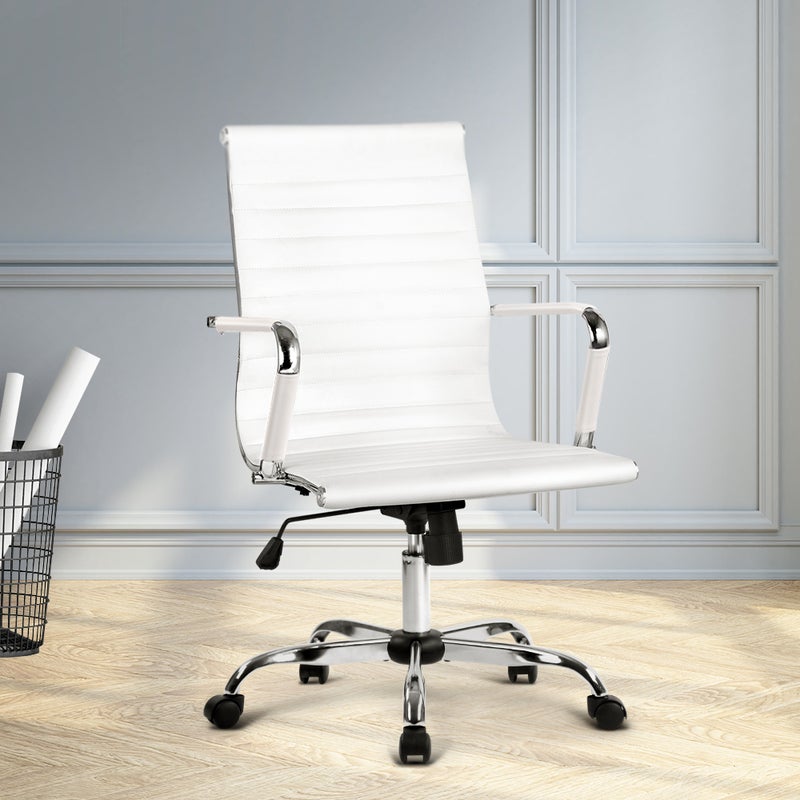 mydeal.com.au | Artiss Office Chair Executive Computer Chairs White