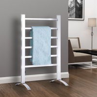 6 Bars Devanti Electric Heated Towel Rail Rack Freestanding Clothes Dry Warmer
