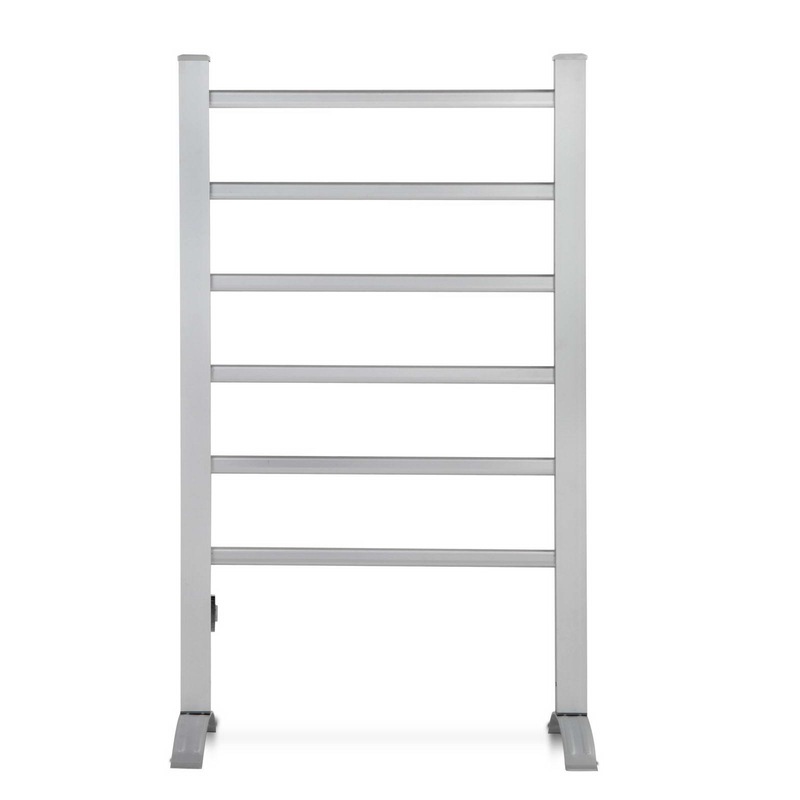 Devanti Electric Heated Towel Rail Rack Rails Freestanding 6 Bars MyDeal