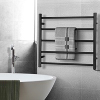 5 Bars Devanti Electric Heated Towel Rail Rack Wall Mounted Clothes Dry Warmer