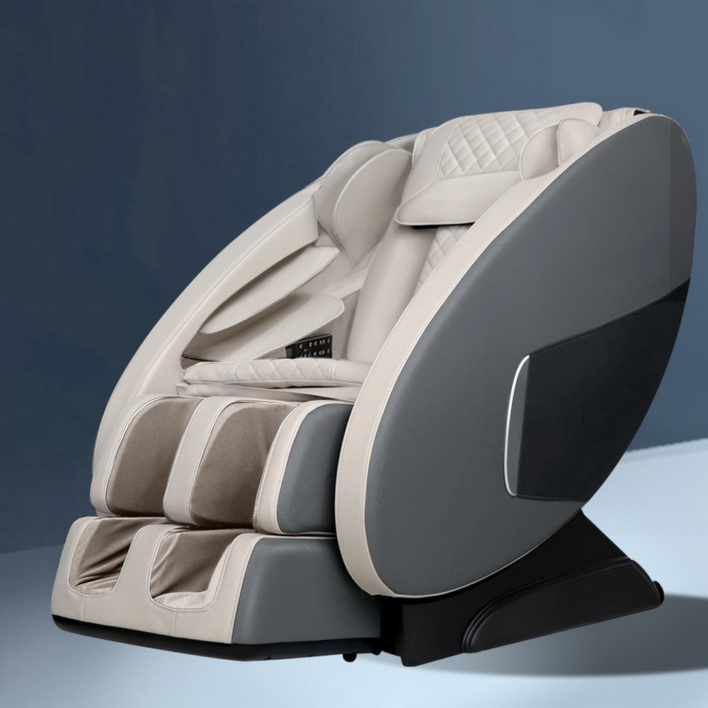 Livemor Massage Chair Electric Recliner Massager Grey Ellmue