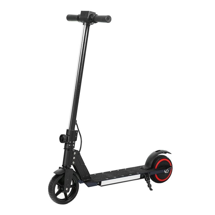 Electric Scooter 130W 16KM/H LED Light Folding Portable Riding Commuter Black
