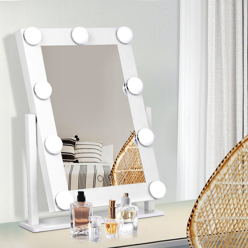 Hollywood Makeup Mirror Standing, Embellir Lighted Makeup Mirror With Light Led Bulbs Vanity Cosmetic Hollywood