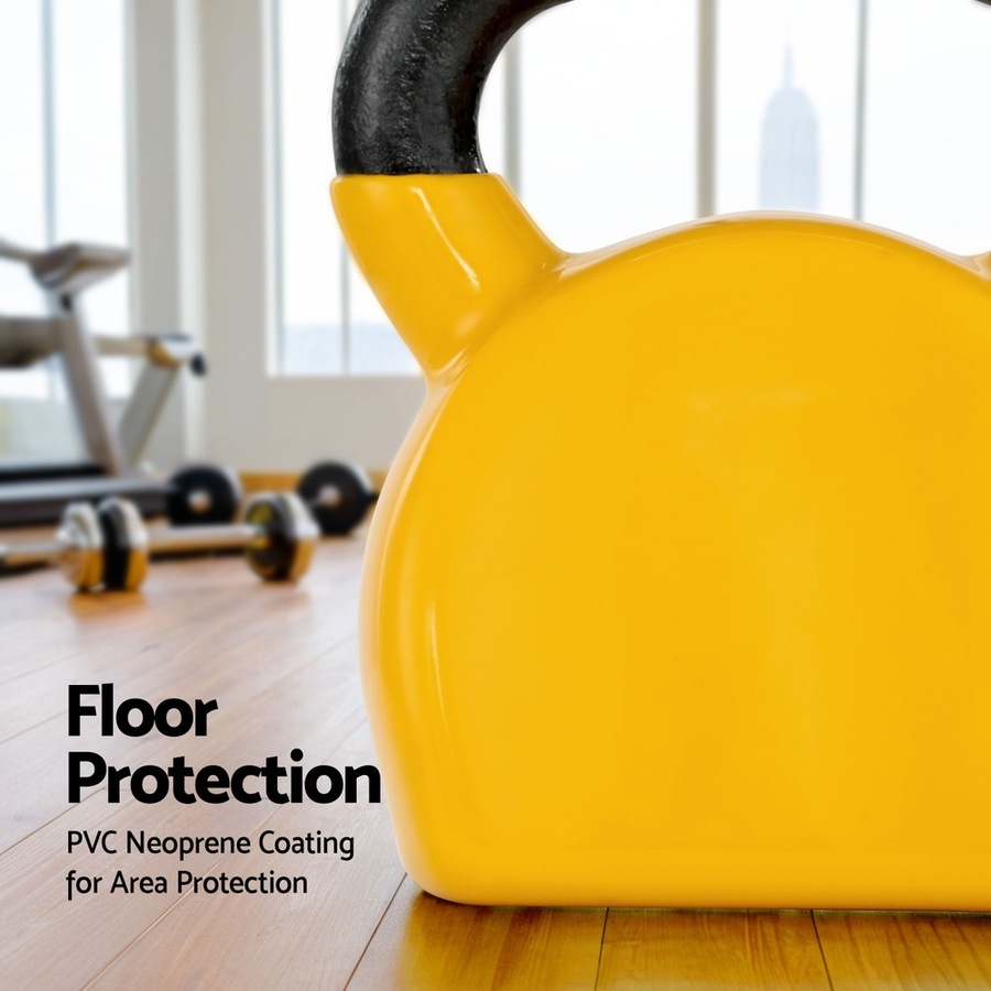 20kg Everfit Kettlebell Set Weightlifting Bench Dumbbells Kettle Bell Gym Home