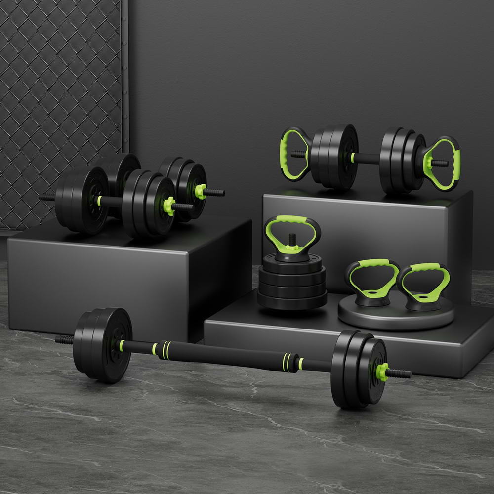 25kg Everfit Adjustable Dumbbells Set KettleBell Australia