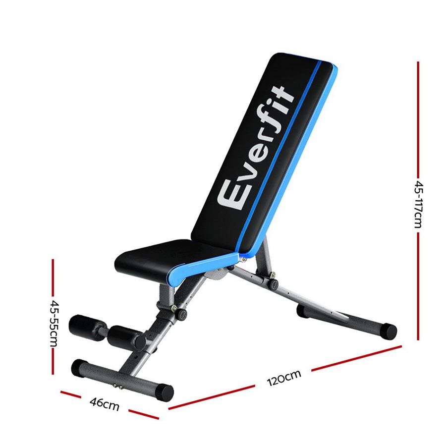 330 kg Capacity Weight Bench Everfit Adjustable FID Bench Press Home Gym