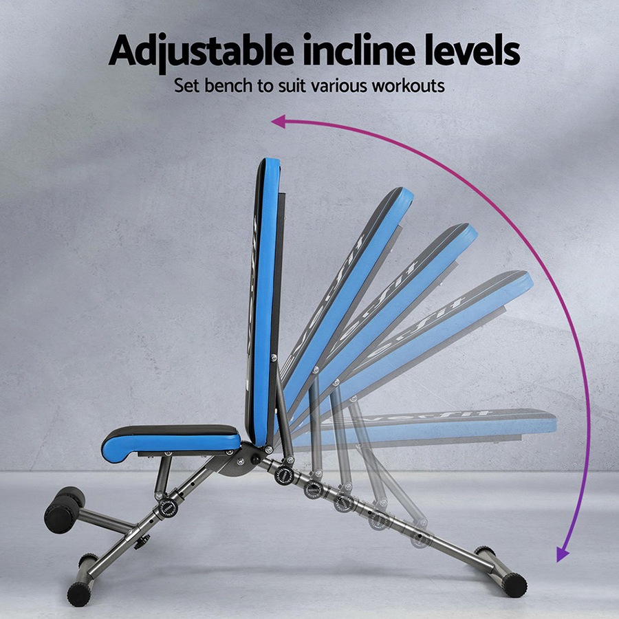 330 kg Capacity Weight Bench Everfit Adjustable FID Bench Press Home Gym