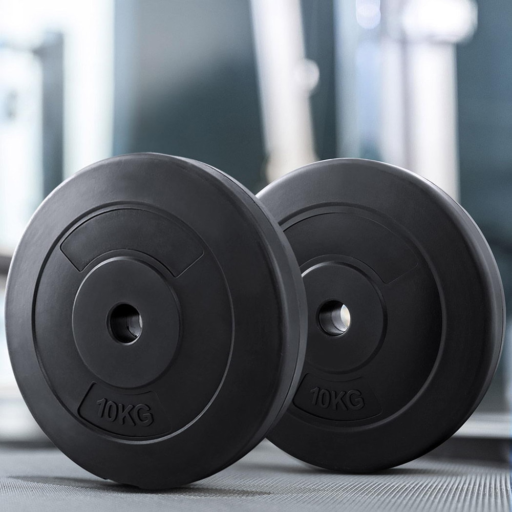 40kg Everfit Barbell Weight Plates Standard Home Gym Press Fitness Exercise Australia