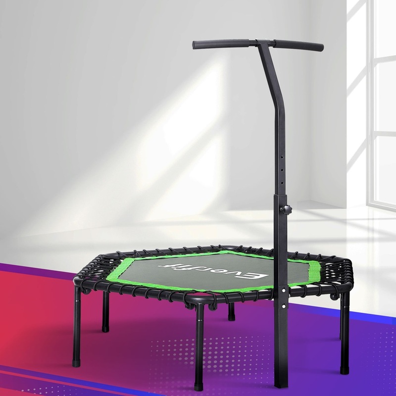 Everfit 48inch Hexagon Trampoline Kids Exercise Adjustable Handrail ...