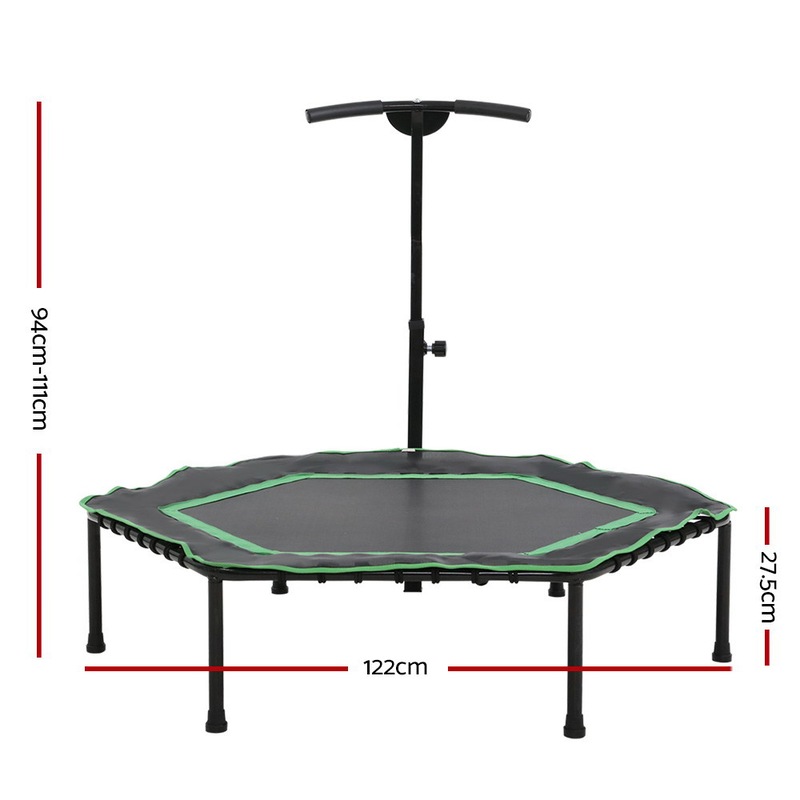 Buy Everfit 48" Mini Trampoline Rebounder Handrail Fitness Exercise