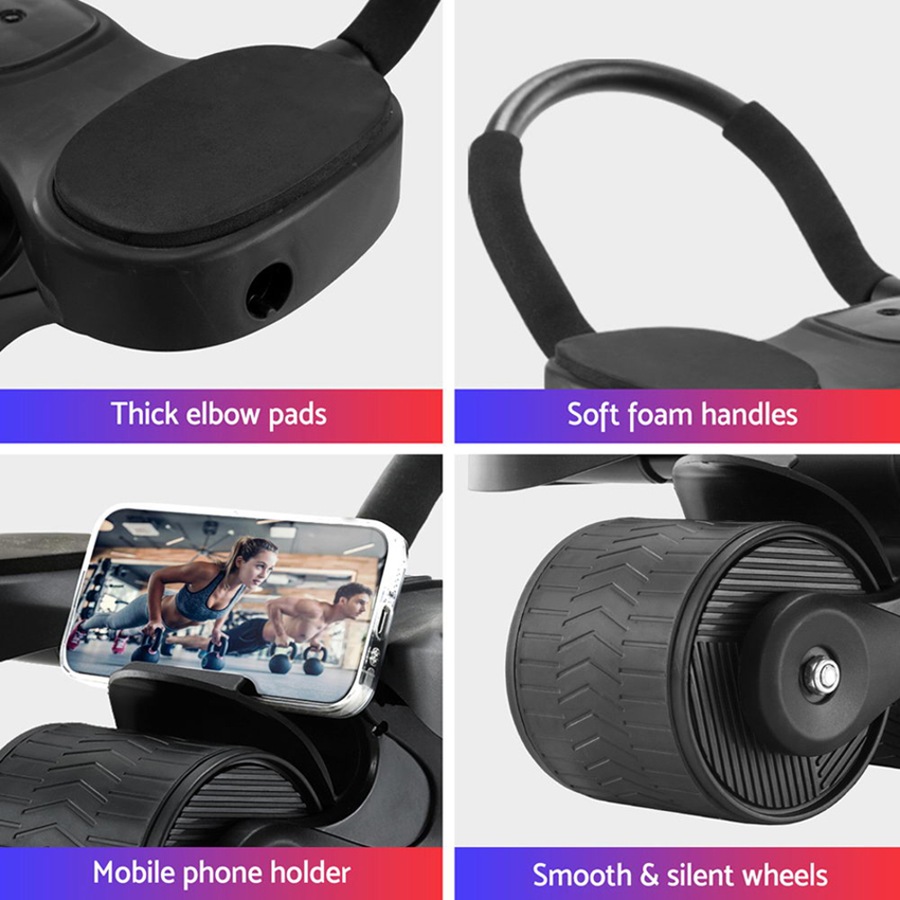 Abdominal Exercise Wheel Everfit Ab Roller Automatic Rebound Home Gym Workout